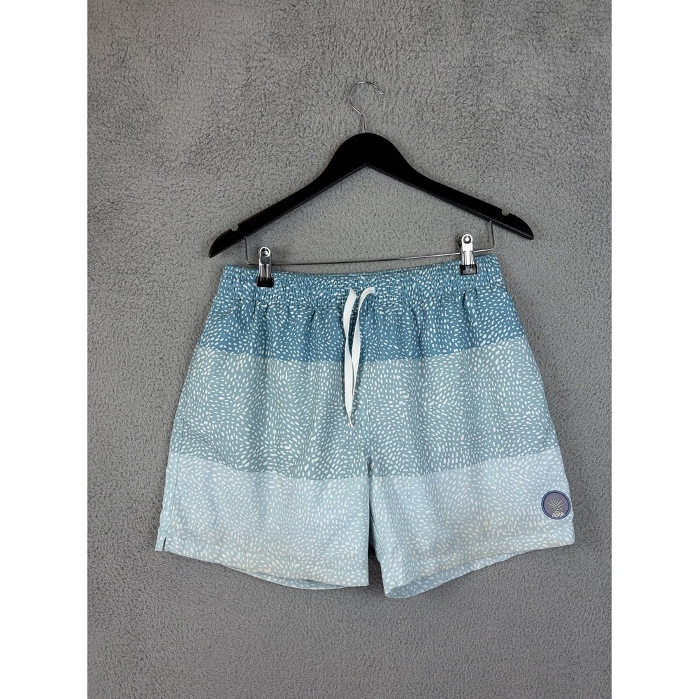Chubbies Swim Trunks Mens Large Blue Spotted 5.5 Inseam Mesh Lined Shorts Beach